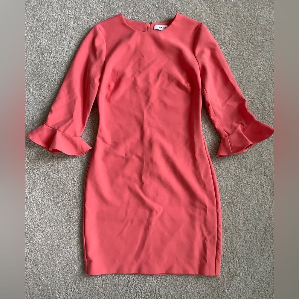 LIKELY Women's Bedford Dress Coral Haze